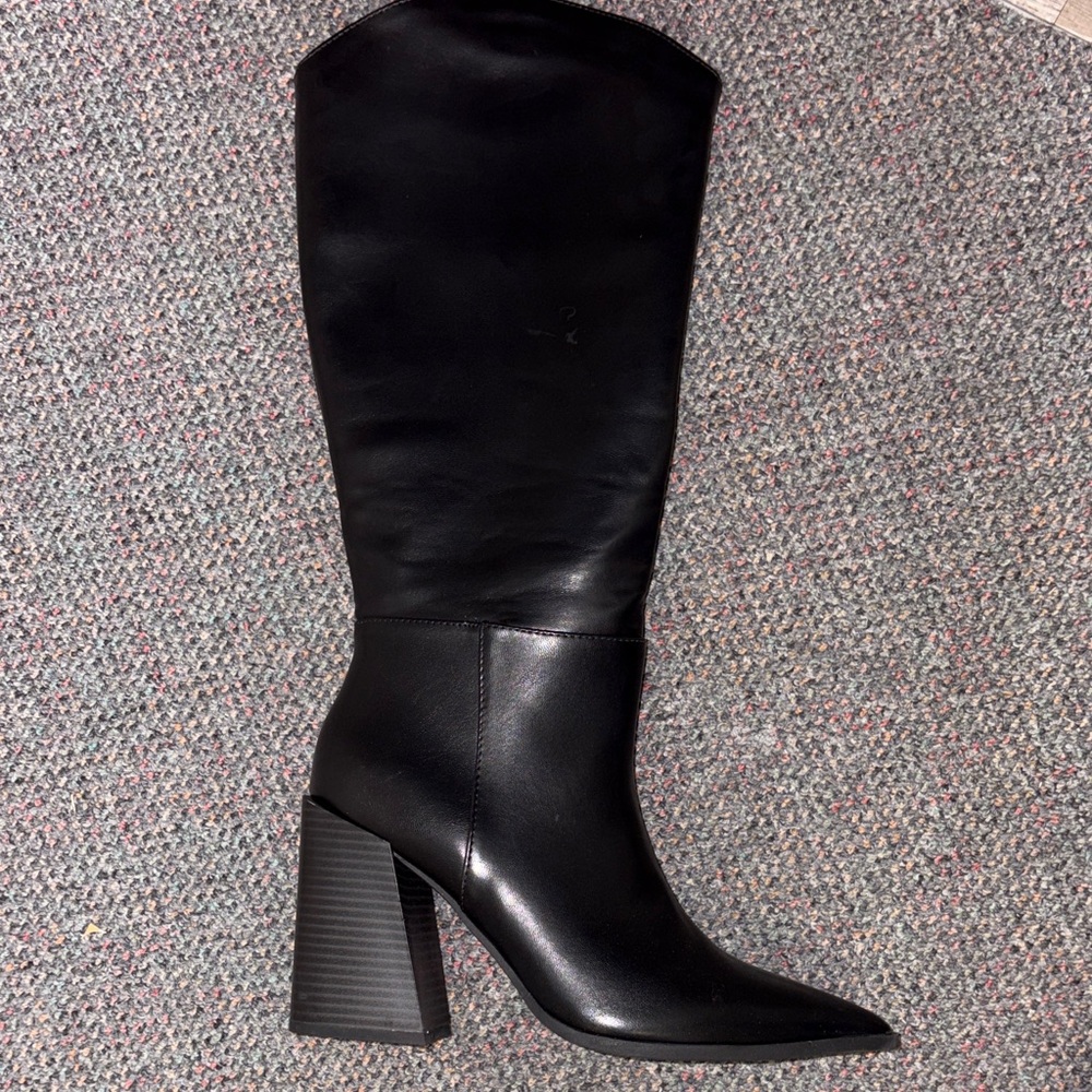 Wild Pair Black Heeled Boots